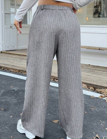 Pantaloni Shein Curve+, gri