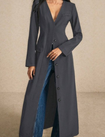Cardigan lung Shein, gri