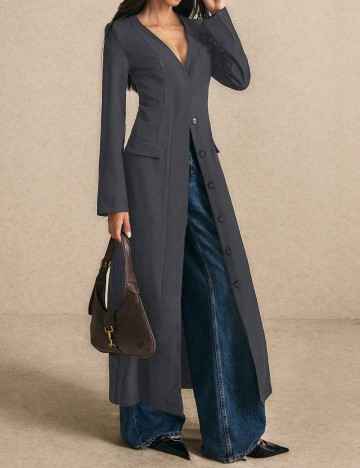 Cardigan lung Shein, gri
