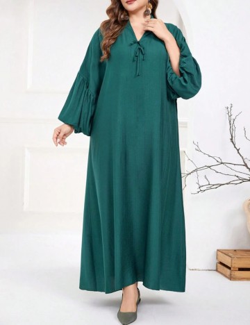 Rochie maxi Shein Curve+, verde