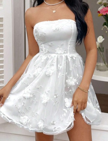 Rochie mini Shein, alb