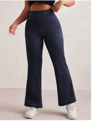 Pantaloni Shein Curve+, albastru
