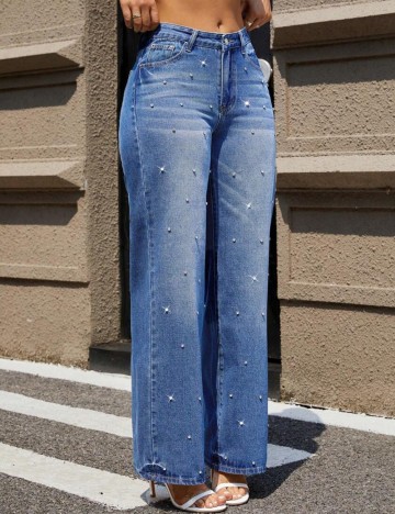 Jeans Shein, albastru