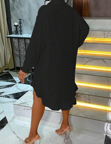 Rochie midi Shein Curve+, negru