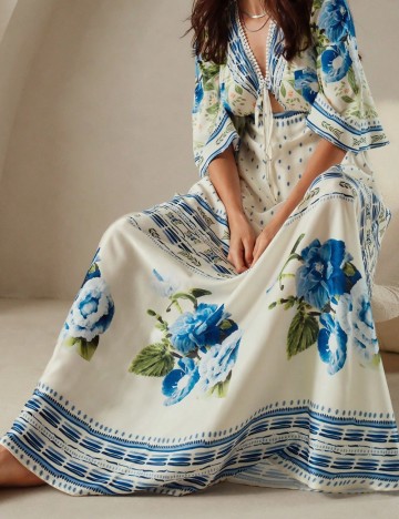 Rochie maxi Shein, mix culori