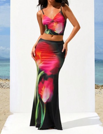 Top Shein, mix culori