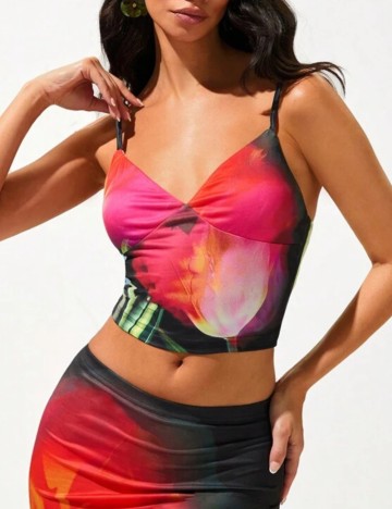Top Shein, mix culori