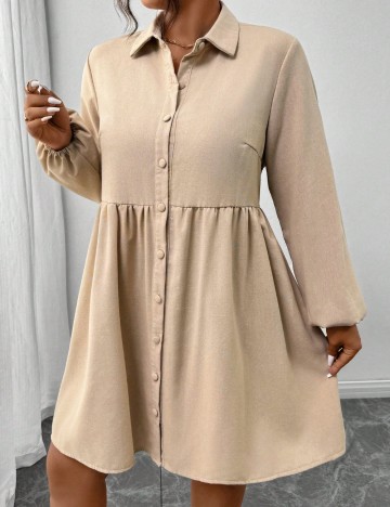 Rochie mini Shein Curve+, bej