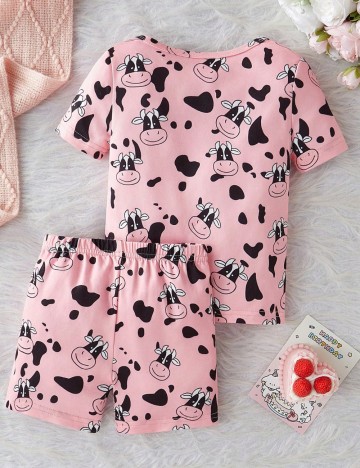 Compleu pijamale Shein, roz