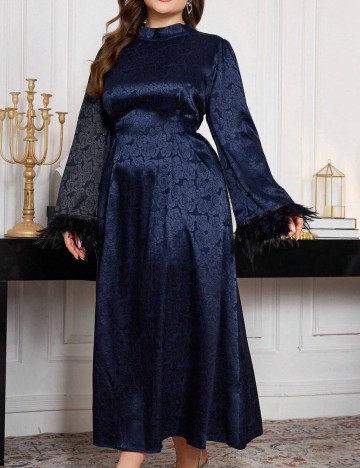 Rochie maxi Shein Curve+, albastru