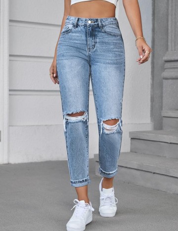 Jeans Shein, albastru