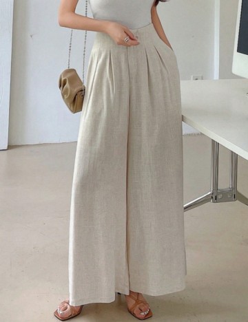 Pantaloni DAZY by Shein, bej
