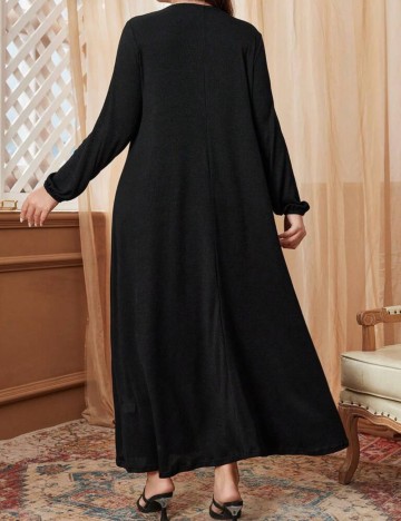 Rochie maxi Shein Curve+, negru