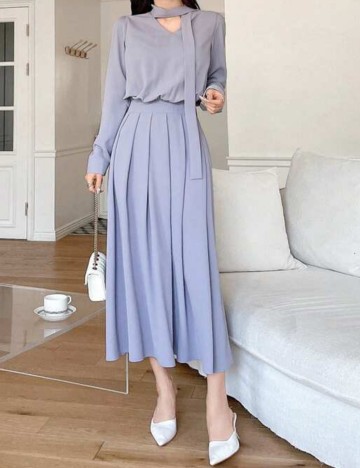 Rochie midi Shein, albastru