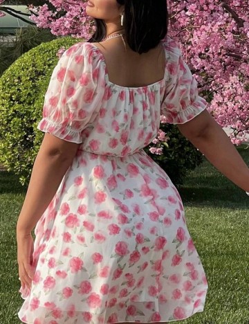 Rochie mini Shein Curve+, alb
