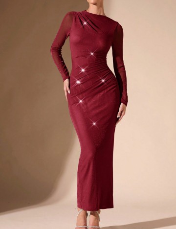 Rochie maxi Shein, vișiniu
