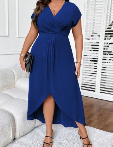 Rochie midi Shein Curve+, albastru
