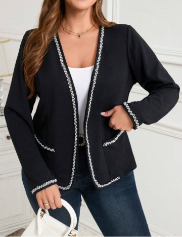 Cardigan Shein Curve+, negru