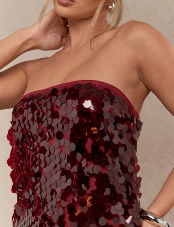 Rochie mini Missguided by Shein, vișiniu