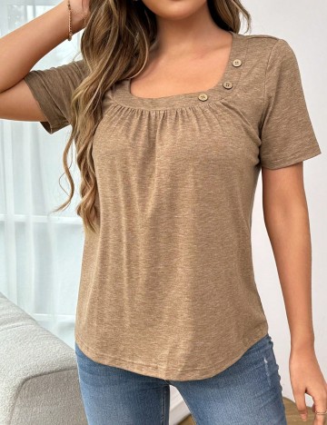 Tricou Shein, bej