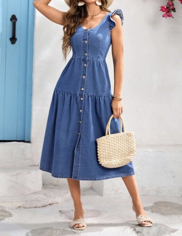 Rochie midi Shein, albastru