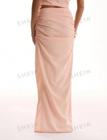 Fustă maxi MUSERA by Shein, roz