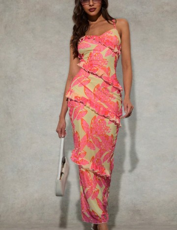 Rochie maxi Shein, mix culori