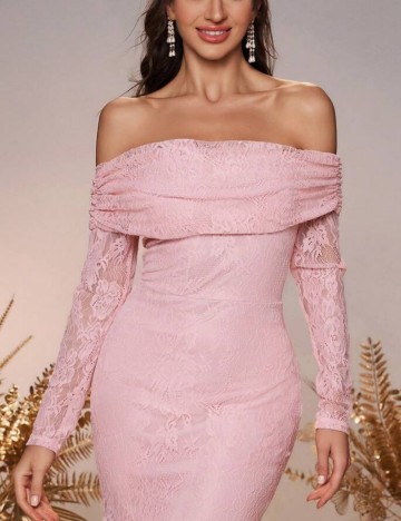 Rochie de ocazie Shein, roz