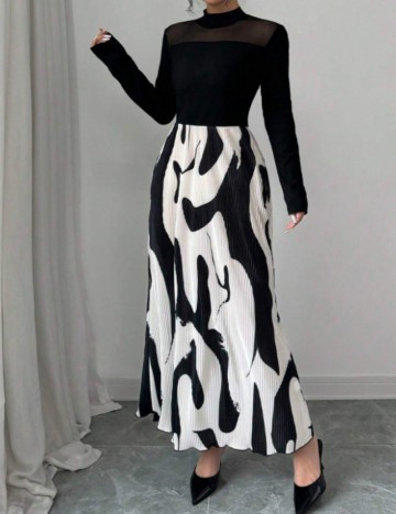 Rochie maxi Shein, mix culori