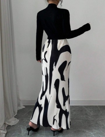 Rochie maxi Shein, mix culori