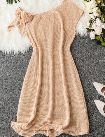 Rochie midi Shein Curve+, bej