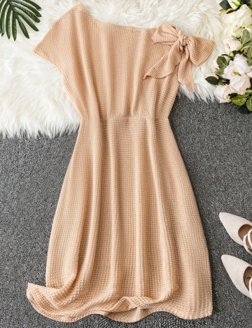 Rochie midi Shein Curve+, bej