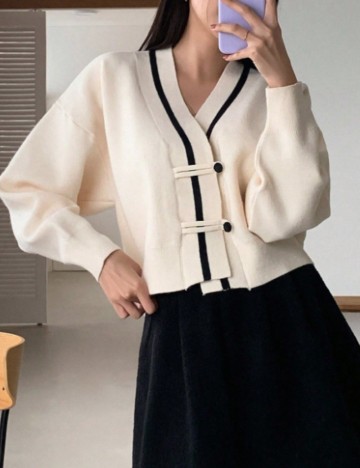 Cardigan DAZY by Shein, crem