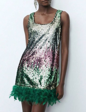 Rochie mini Shein, mix culori