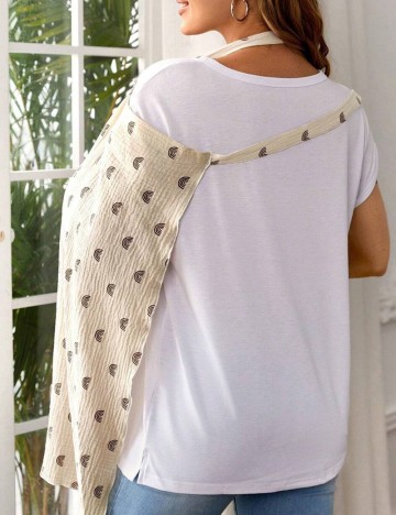 Tricou de alăptare Shein, bej