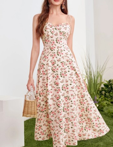 Rochie midi Shein, crem