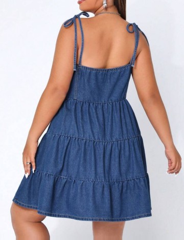 Rochie de blugi Shein Curve+, albastru