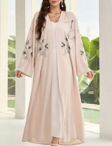 Cardigan lung Shein, bej