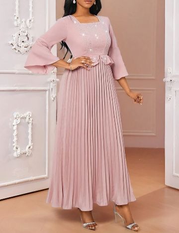 Rochie de ocazie Shein, roz