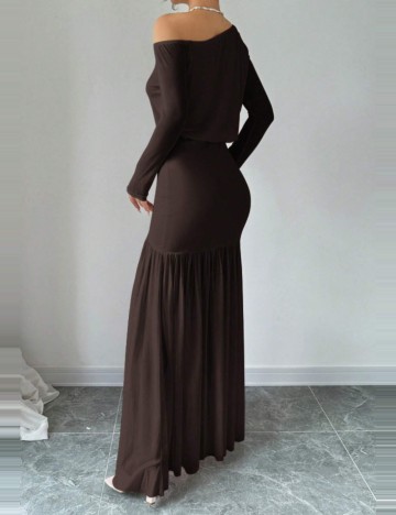 Rochie maxi Shein, vișiniu