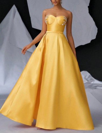 Rochie de ocazie Shein, galben