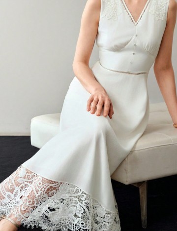 Rochie maxi Shein, alb