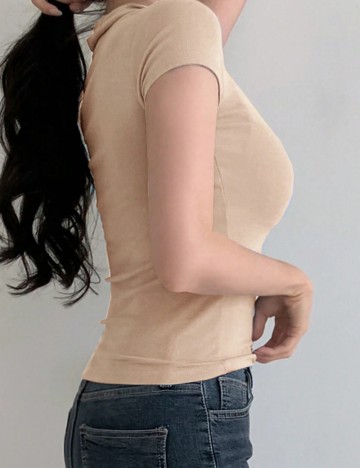 Tricou Shein, bej