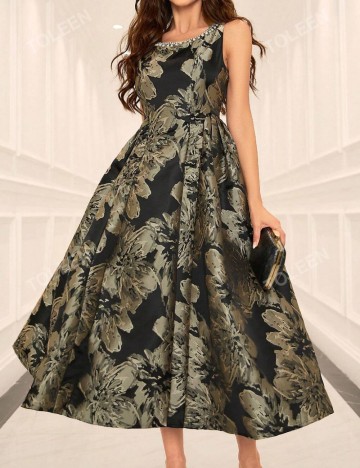 Rochie midi Shein, mix culori
