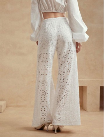 Pantaloni Shein, alb