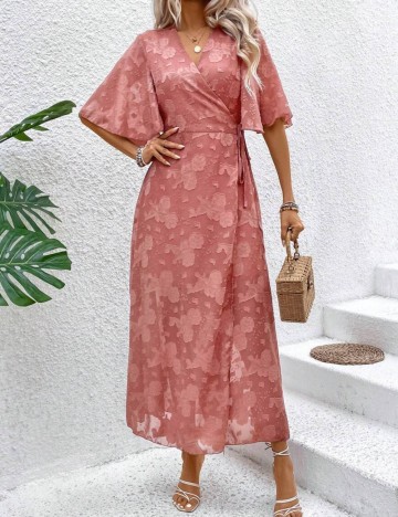 Rochie maxi Shein, roz prafuit