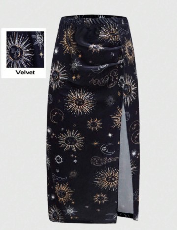 Fustă maxi Shein, mix culori