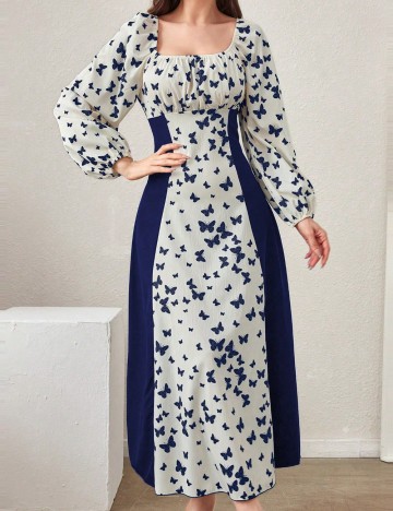Rochie midi Shein, mix culori