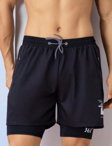 Pantaloni scurți Shein, negru