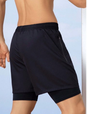 Pantaloni scurți Shein, negru